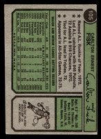 1974 Topps #105 Carlton Fisk G-VG  ID: 413161