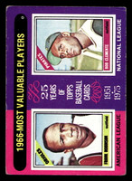 1975 Topps #204 Frank Robinson/Roberto Clemente 1966 MVP's VG-EX  ID: 413195