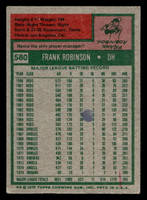 1975 Topps #580 Frank Robinson G-VG 