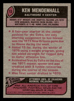 1977 Topps #13 Ken Mendenhall Near Mint+ 