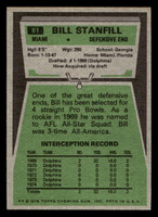 1975 Topps #81 Bill Stanfill Near Mint+ 