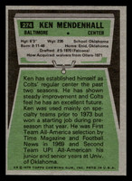 1975 Topps #274 Ken Mendenhall Near Mint 