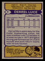1979 Topps #9 Derrel Luce Very Good 