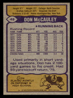 1979 Topps #49 Don McCauley Near Mint 