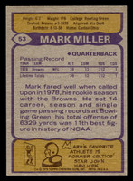1979 Topps #53 Mark Miller Very Good 