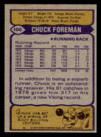 1979 Topps #100 Chuck Foreman Ex-Mint 