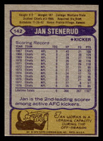 1979 Topps #142 Jan Stenerud Near Mint 