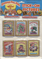 1985 Imperial Toys Corp. Garbage Pail Kids Stick-Ons (6) per Package  Rectangle #*sku36244