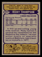 1979 Topps #297 Ricky Thompson Ex-Mint 