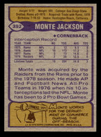 1979 Topps #392 Monte Jackson Near Mint 