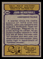 1979 Topps #393 John Mendenhall Near Mint 