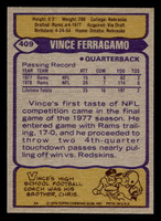 1979 Topps #409 Vince Ferragamo Near Mint RC Rookie 