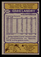 1979 Topps #487 Greg Landry Near Mint 