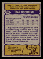 1979 Topps #492 Dan Doornink Near Mint+ 