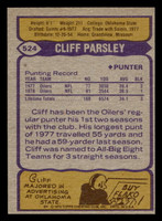 1979 Topps #524 Cliff Parsley Near Mint 