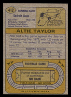 1974 Topps #412 Altie Taylor Near Mint 