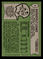 1978 Topps #9 Roosevelt Leaks Near Mint  ID: 415496