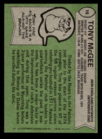 1978 Topps #16 Tony McGee Near Mint  ID: 415503