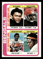 1978 Topps #505 Pete Johnson/Billy Brooks/Lemar Parrish/Reggie Williams/Gary Burley TL Near Mint  ID: 415991