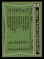 1978 Topps #525 Delvin Williams/Gene Washington/Mel Phillips/Dave Washington/Cleveland Elam TL Near Mint  ID: 416011