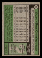 1979 Topps #15 Ross Grimsley Ex-Mint 