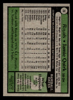 1979 Topps #26 Jamie Quirk Near Mint+ 
