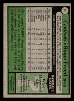 1979 Topps #111 Roger Freed Very Good 