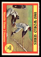 1961 Topps #307 World Series Game 2 (Mantle Slams 2 Homers) Excellent  ID: 417379
