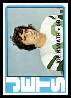 1972 Topps #100 Joe Namath Ex-Mint  ID: 417614