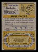 1974 Topps #28 Bob Hayes Very Good Creased 