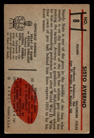 1953 Bowman #8 Sisto Averno VG-EX 