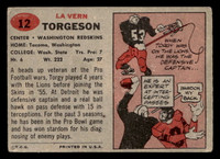 1957 Topps #12 Lavern Torgeson VG-EX RC Rookie 