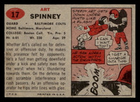 1957 Topps #17 Art Spinney Excellent+  ID: 417819