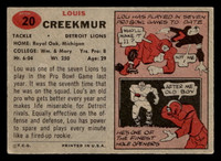 1957 Topps #20 Lou Creekmur Excellent  ID: 417820