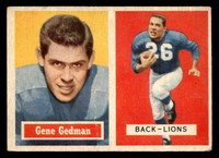 1957 Topps #44 Gene Gedman Good RC Rookie  ID: 417825