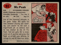 1957 Topps #51 Bill McPeak Excellent+  ID: 417827