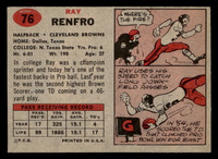 1957 Topps #76 Ray Renfro Ex-Mint  ID: 417837