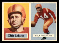 1957 Topps #1 Eddie LeBaron Excellent+ Writing on Back 