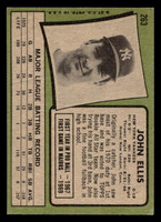 1971 Topps #263 John Ellis VG-EX 