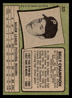 1971 Topps #323 Billy Champion Ex-Mint  ID: 418217