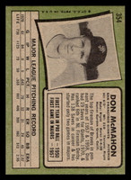 1971 Topps #354 Don McMahon Near Mint  ID: 418248
