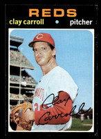 1971 Topps #394 Clay Carroll Very Good  ID: 418288