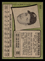 1971 Topps #414 Woodie Fryman VG-EX 