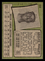 1971 Topps #418 Adolfo Phillips VG-EX 