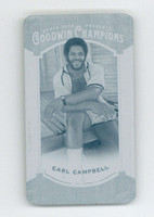 2014 Goodwin Champions Cyan Printing Plate Earl Campbell Oilers 1 of 1 - 1/1