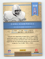 2011 Panini Gold Stardard #144 Earl Campbell Oilers Black Gold 1/10