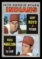1970 Topps #7 Gary Boyd/Russ Nagelson Indians Rookies Excellent+ RC Rookie  ID: 418712