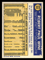 1970 Topps #332 Bobby Wine Near Mint  ID: 419734