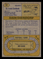 1974 Topps #32 Dan Dierdorf Ex-Mint 