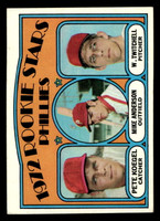 1972 Topps #14 Pete Koegel/Mike Anderson/Wayne Twitchell Phillies Rookies Ex-Mint RC Rookie  ID: 420988